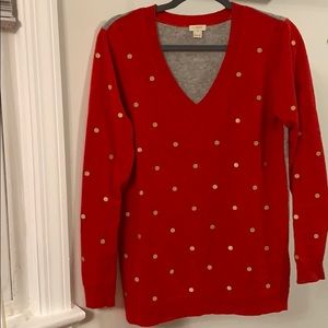 Red J-Crew Sweater